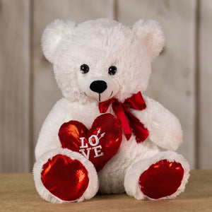 20" Cupid Heart Bear