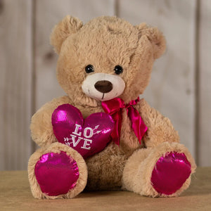20" Cupid Heart Bear