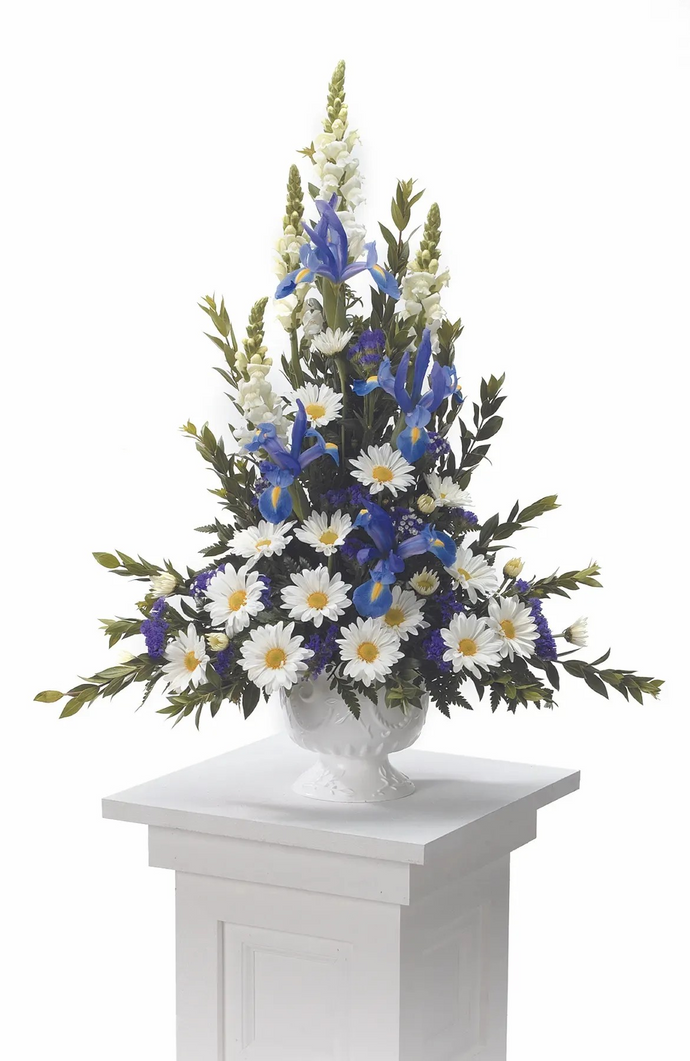 Blue and White Pedestal Arrangement CTT8-11