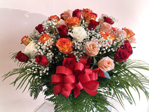 Mix Roses Basket