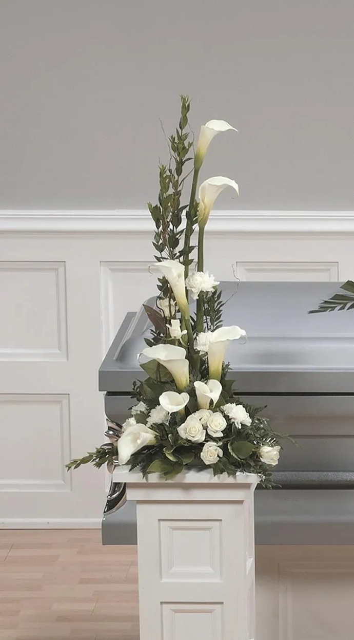 Calla Pedestal Arrangement CTT14-11