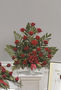 Red Rose Pedestal Arrangement CTT19-12