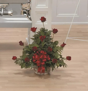 Red Rose Basket CTT19-14