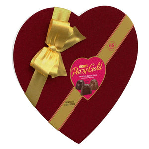 HERSHEY'S, POT OF GOLD Truffles Collection Assorted Milk and Dark Chocolate, Valentine's Day, 22.7 oz, Gift Box (65 Pieces)