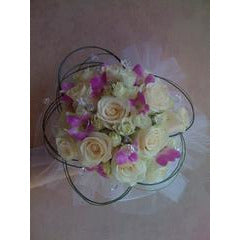 Pink Spotted Whirl Bouquet