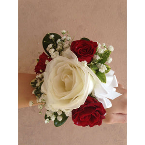 White Rose and Red Spray Rose BC