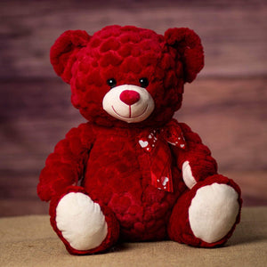 14" Red Heart Bear
